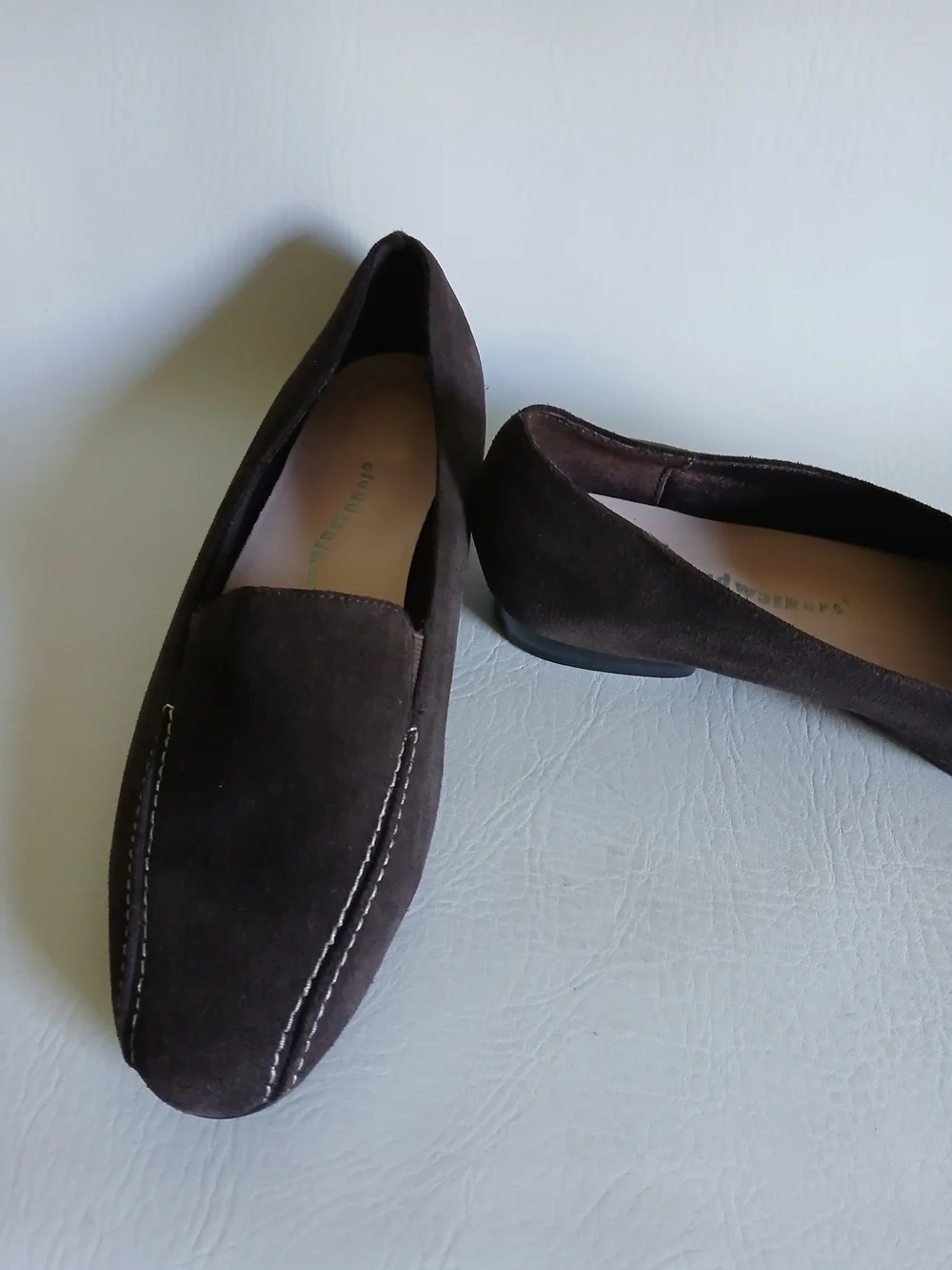 cloudwalkers Women’s Suede Loafers in Dark Brown Sz8.5W